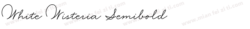 White Wisteria Semibold字体转换